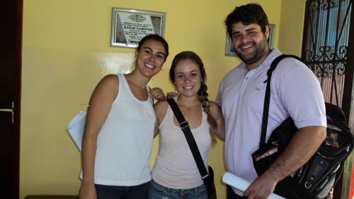 Camila Peres, Verônica Ribas e Alan Gonzaga