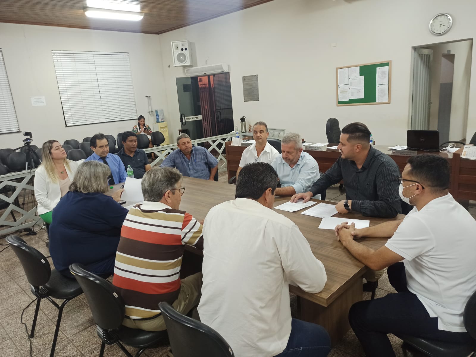 reunião vereadores saude e santa casa