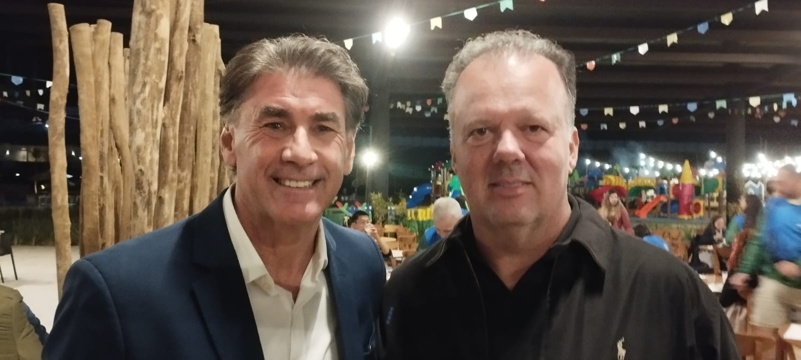 Secretário de Estado do Turismo do Paraná, Leonaldo Paranhos e Rodrigo Ferro, diretor do Morro dos Anjos Águas Quentes Hotel Resort